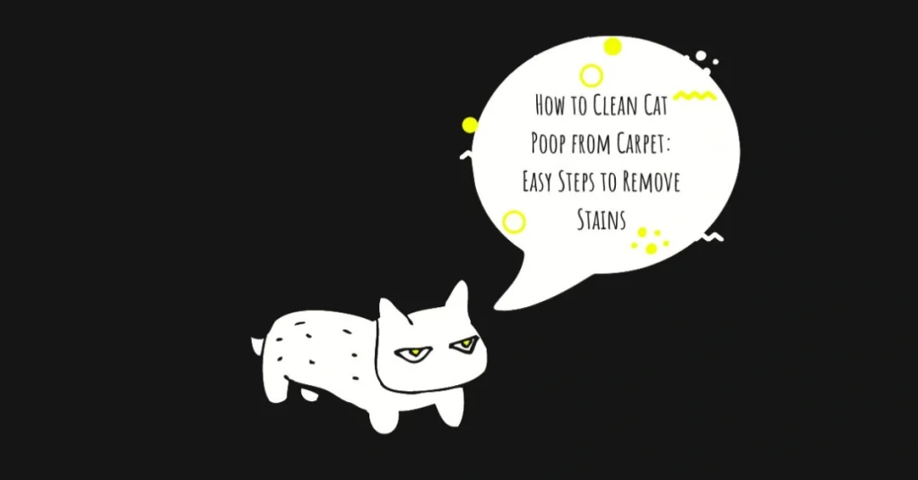 how to clean cat poop from carpet